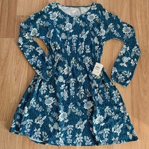 Blue Cold shoulder dress